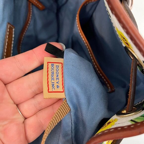 DOONEY and BOURKE Daffodil Drawstring Flower Tassel Bag with Wallet - Picture 9 of 16